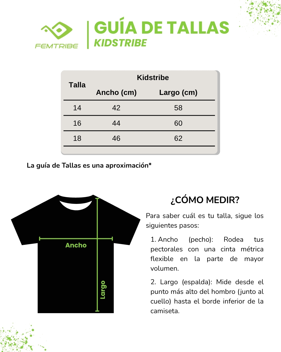 Camiseta Edición Corre Con FemTribe Ricaurte 2025 Tallas kids
